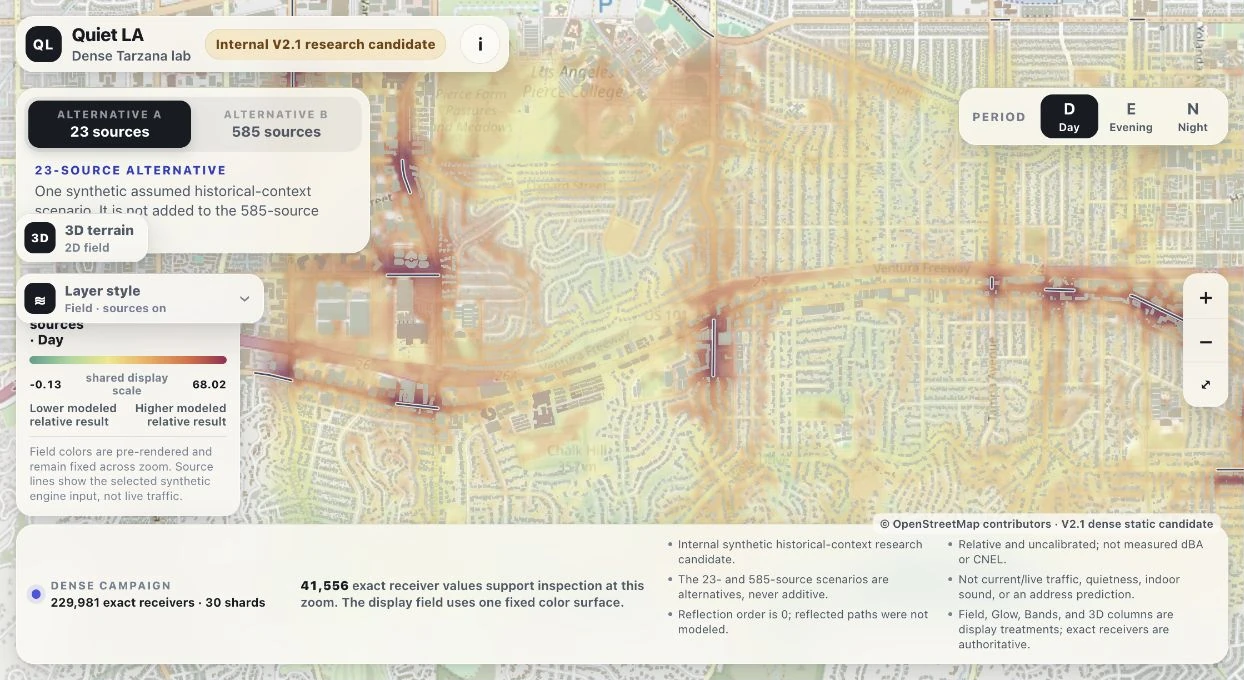 Quiet LA map workspace with contextual layers